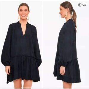 TUCKERNUCK Pomander Place Black Ophelia Cotton Mini Dress / Swim Coverup